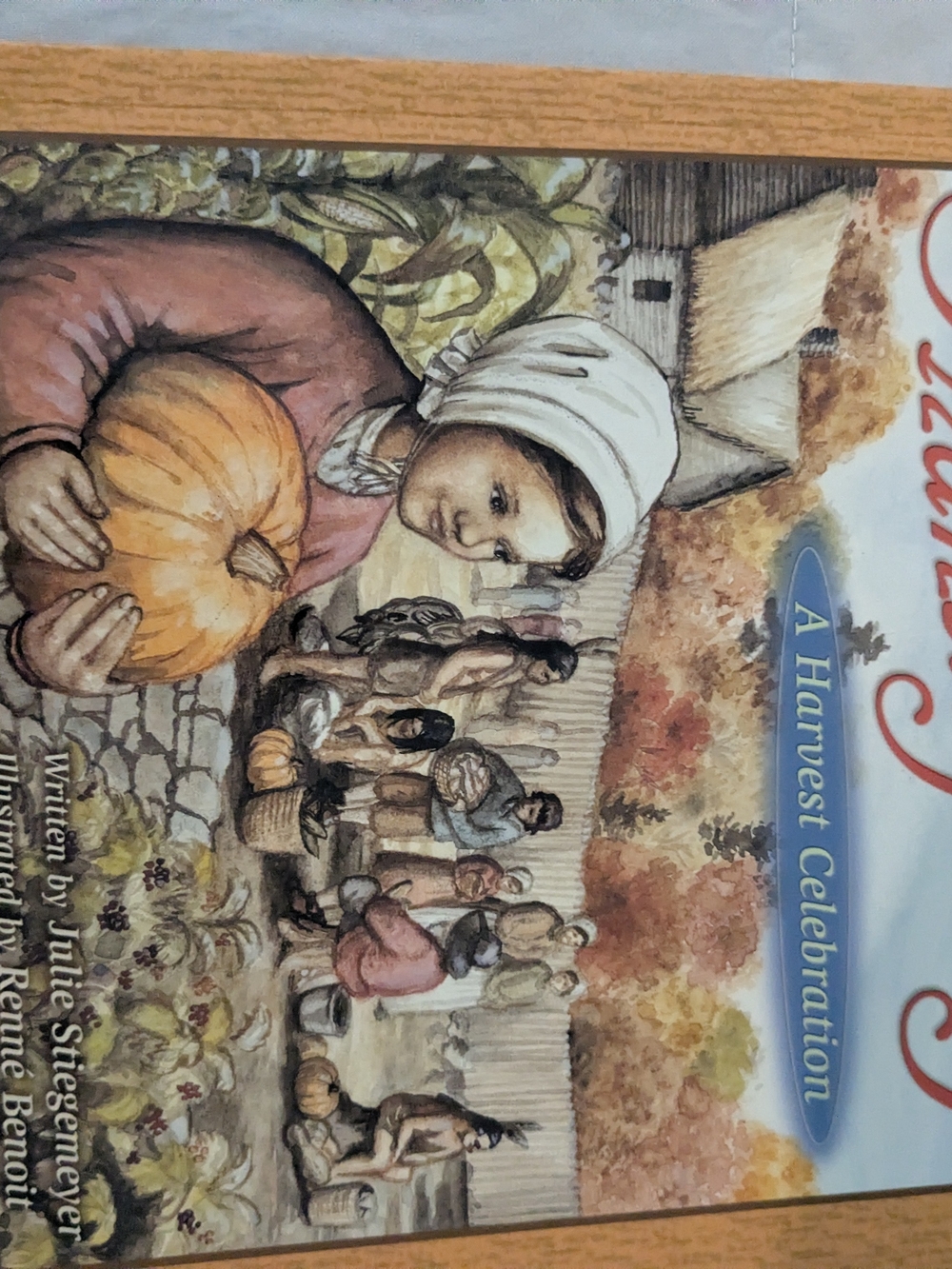 Scholastic Kids Book Cover — Orange, Brown, Beige, Blue